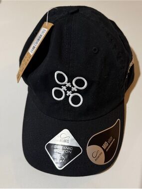 Black Embroidered Baseball Cap